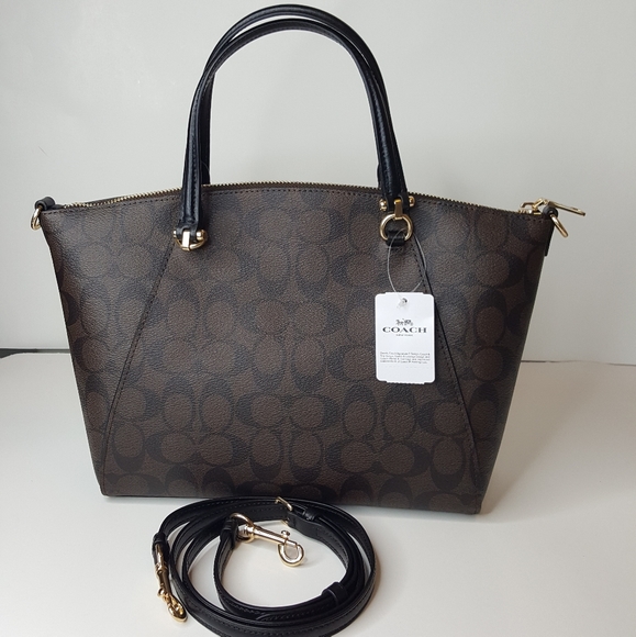 Coach Signature Leather Crossbody bag. - Picture 2 of 9